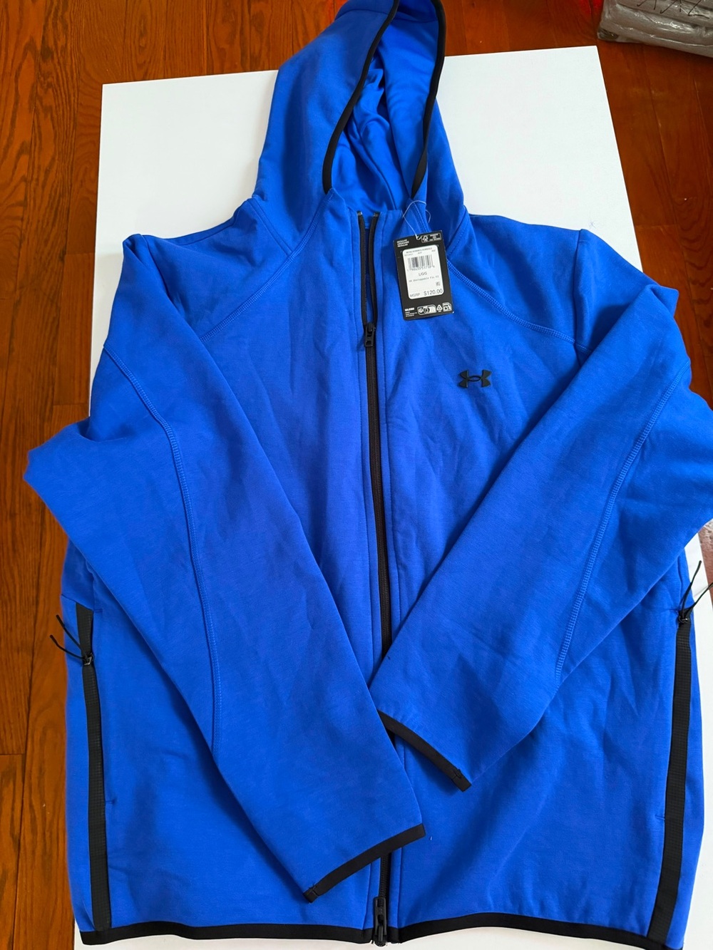 Under Armour Blue Full-Zip Hooded Jacket